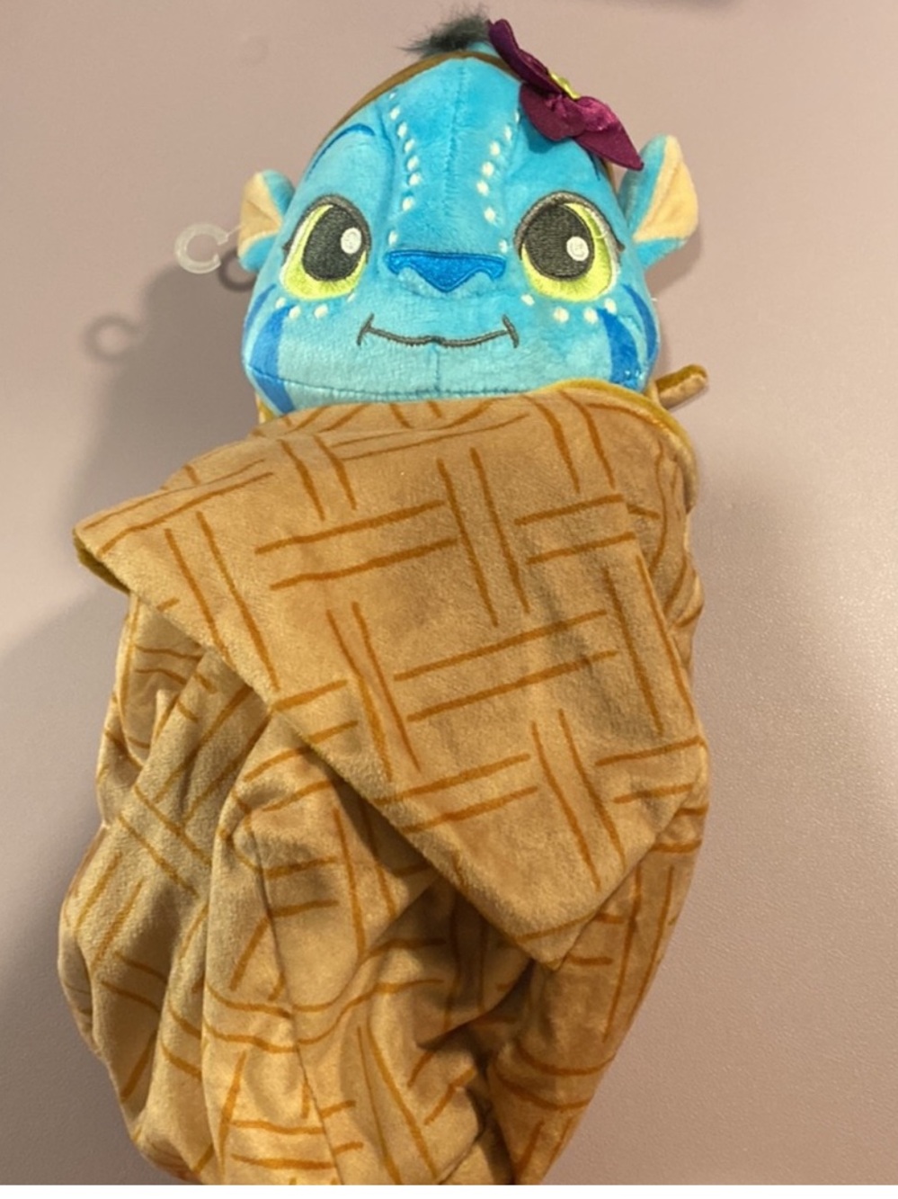 Disney Parks Avatar Pandora Navi Baby Girl Plush with Swaddle Wrap